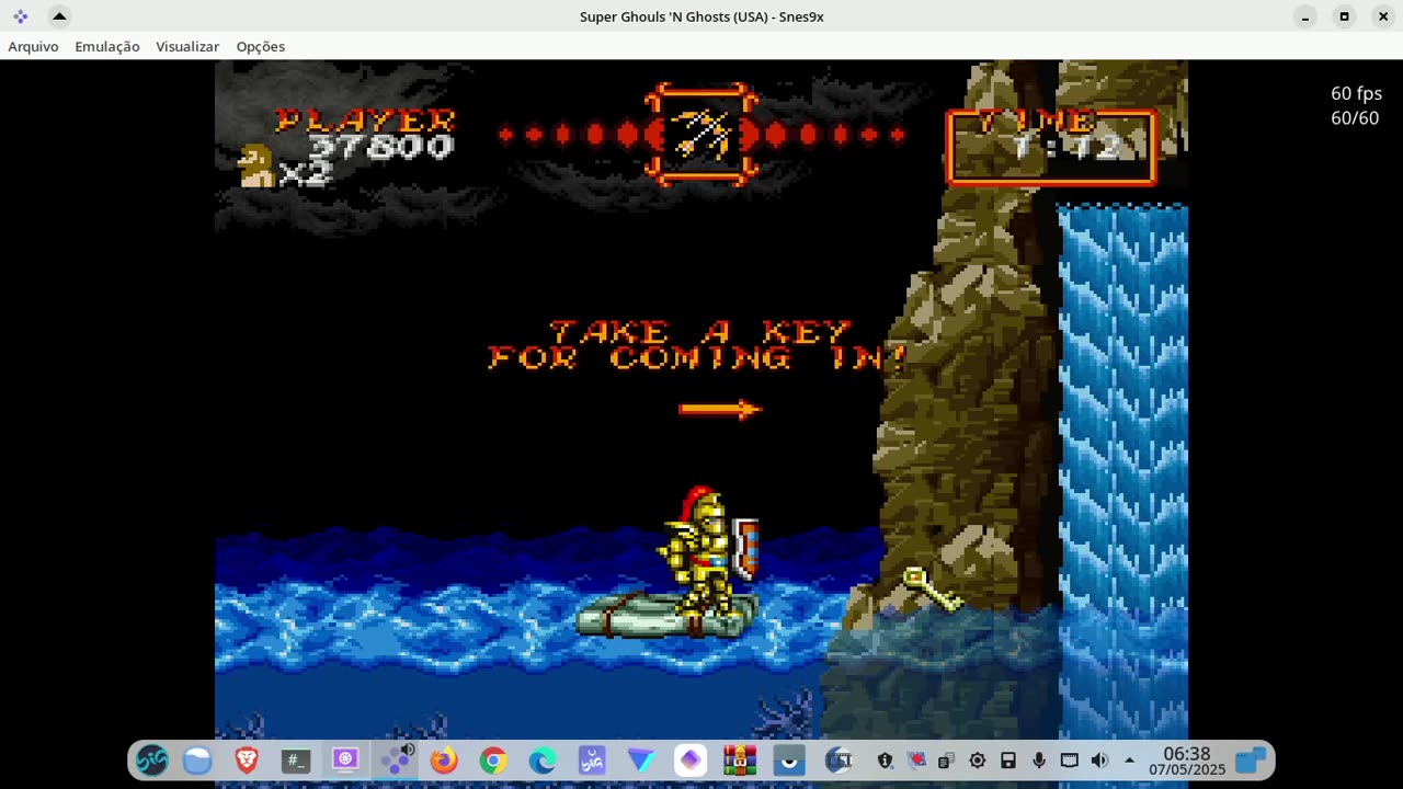 Super Ghouls n Ghosts no Snes9x (Biglinux) - parte 2