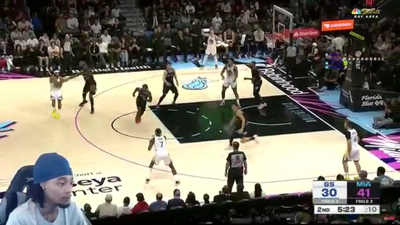 Flight reacts to Golden State Warriors at Miami Heat game highlights