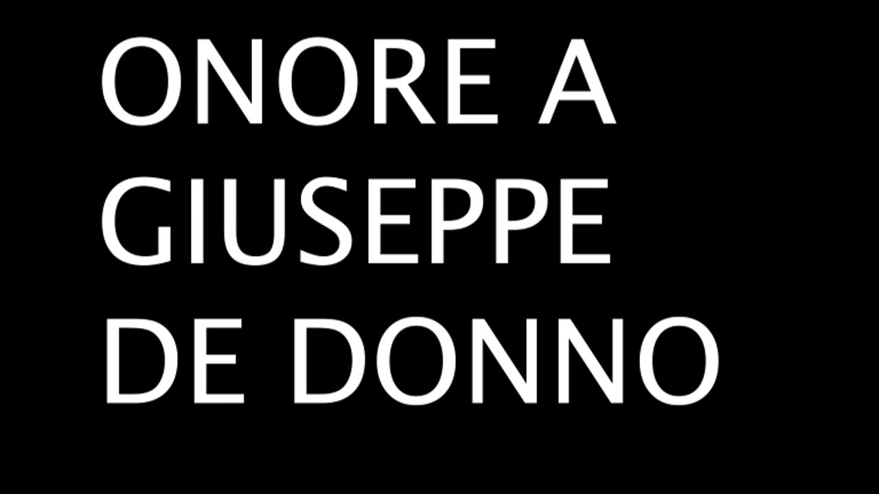 Commemorazione del Dr De Donno