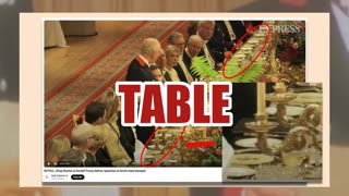 Fact Check: FAKE Image Shows Trump Eating Spaghetti While King Charles Makes a Speech