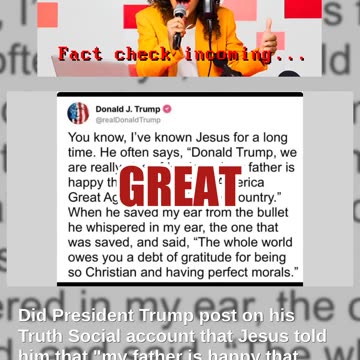 Fact Check: Trump Did NOT Post Jesus Told Him God's 'Happy That You're Making America Great Again'