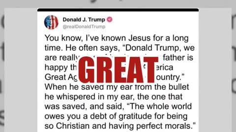 Fact Check: Trump Did NOT Post Jesus Told Him God's 'Happy That You're Making America Great Again'