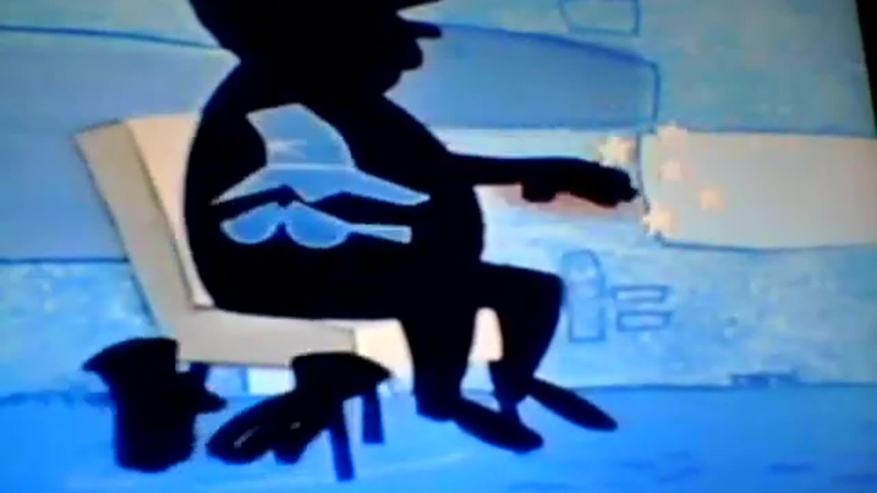 Beany and Cecil meets the invisible man spanking scene