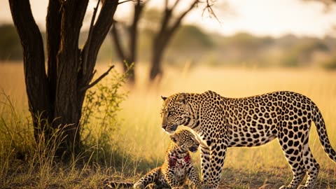 Rescued Leopard Cub Becomes Protector