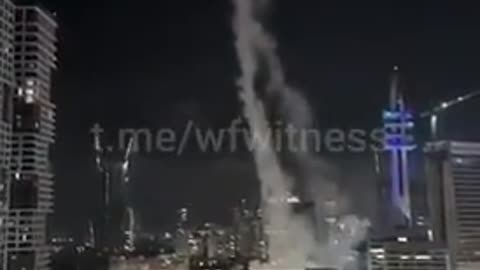 The moment Israel's Ministry of Defence Headquarters was targeted