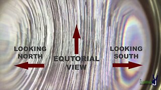 Star trails viewed through a glass dome