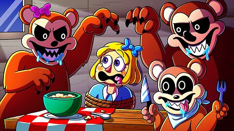 GOLDILOCKS vs. The THREE BEARs... (Cartoon Animation)