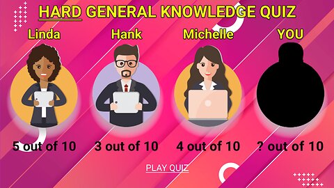 HARD General Knowledge Quiz