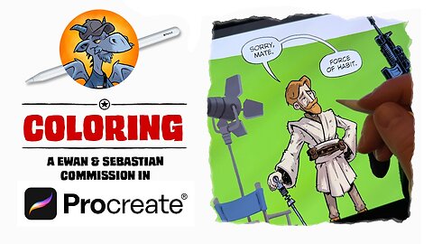 Coloring A Ewan & Sebastian Commission In PROCREATE!