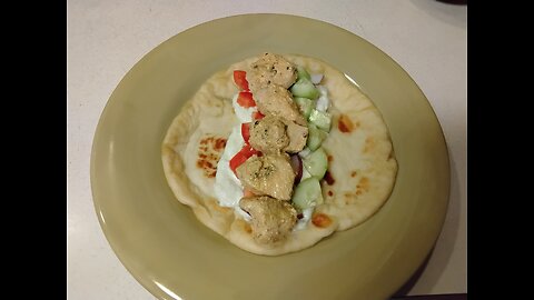 Chicken Gyros with Homemade Naan