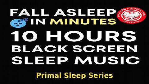 Primal Sleep Series: 10 Hours Black Screen | Deep Sleep Music, Binaural Beats & White Noise