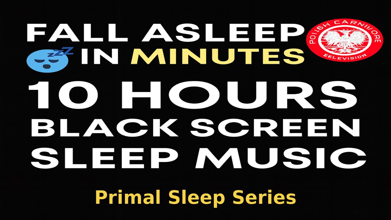 Primal Sleep Series: 10 Hours Black Screen | Deep Sleep Music, Binaural Beats & White Noise