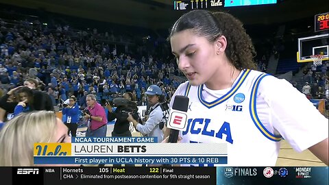 Lauren Betts DOMINATES (30pts) to lead UCLA Bruins to Sweet 16 | NCAA Women's Basketball Tournament