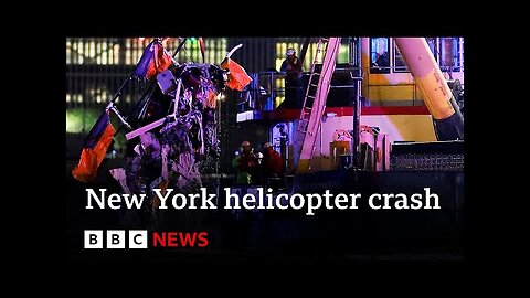 Hudson River helicopter crash kills family of five | BBC News