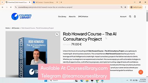(CoursesLibrary.com)Rob Howard Course – The AI Consultancy Project