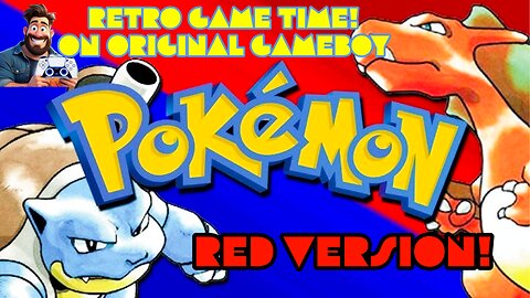 RETRO GAME TIME on Rumbel Premium! - Playing OG Pokemon Red - Gameboy Game!