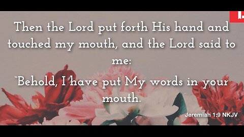 The call of God Jeremiah 1:4-10 with Dr. Tom Knotts, Jr.