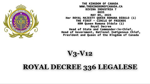 ROYAL DECREE 336 LEGALESE