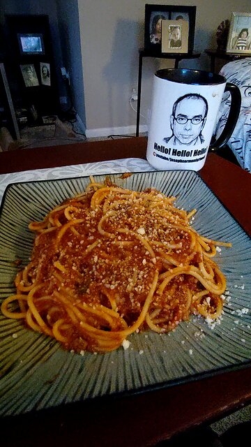 Eating Mueller's Pot-Sized Spaghetti, Dbn, MI, 1/26/26