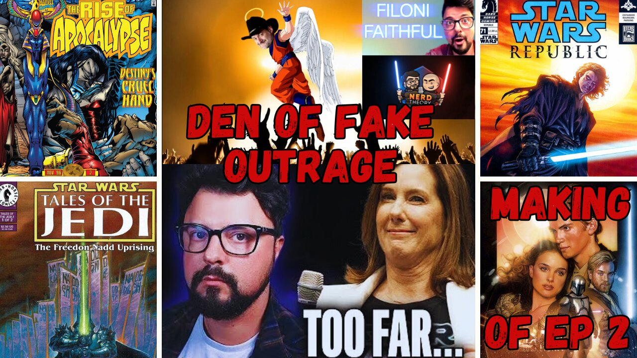 Den of Nerds FAKE Kathleen Kennedy OUTRAGE! Making Star Wars EP2, Rise of Apocalypse, TOTJ & MORE!