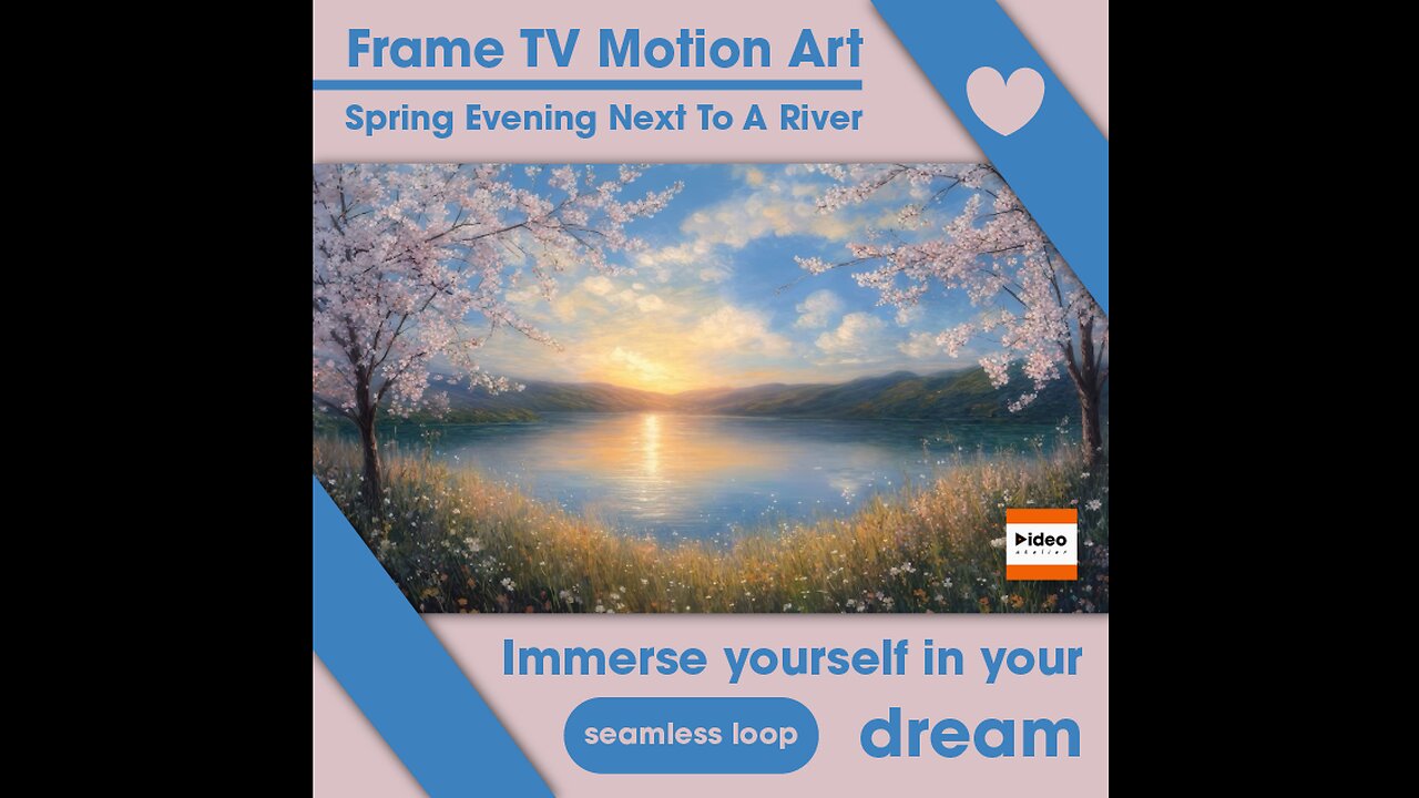 🌱Spring Evening Next To A River • Frame TV Motion Art Home Nature Relaxing Low Stim 4K Ambient Calm