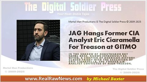 JAG Hangs Former CIA Analyst Eric Ciaramella for Treason at GITMO