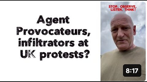 "Undercover Agents and Infiltrators at UK Protests"