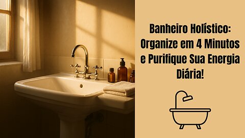 Banheiro Holístico: Organize em 4 Minutos e Purifique Sua Energia Diária!