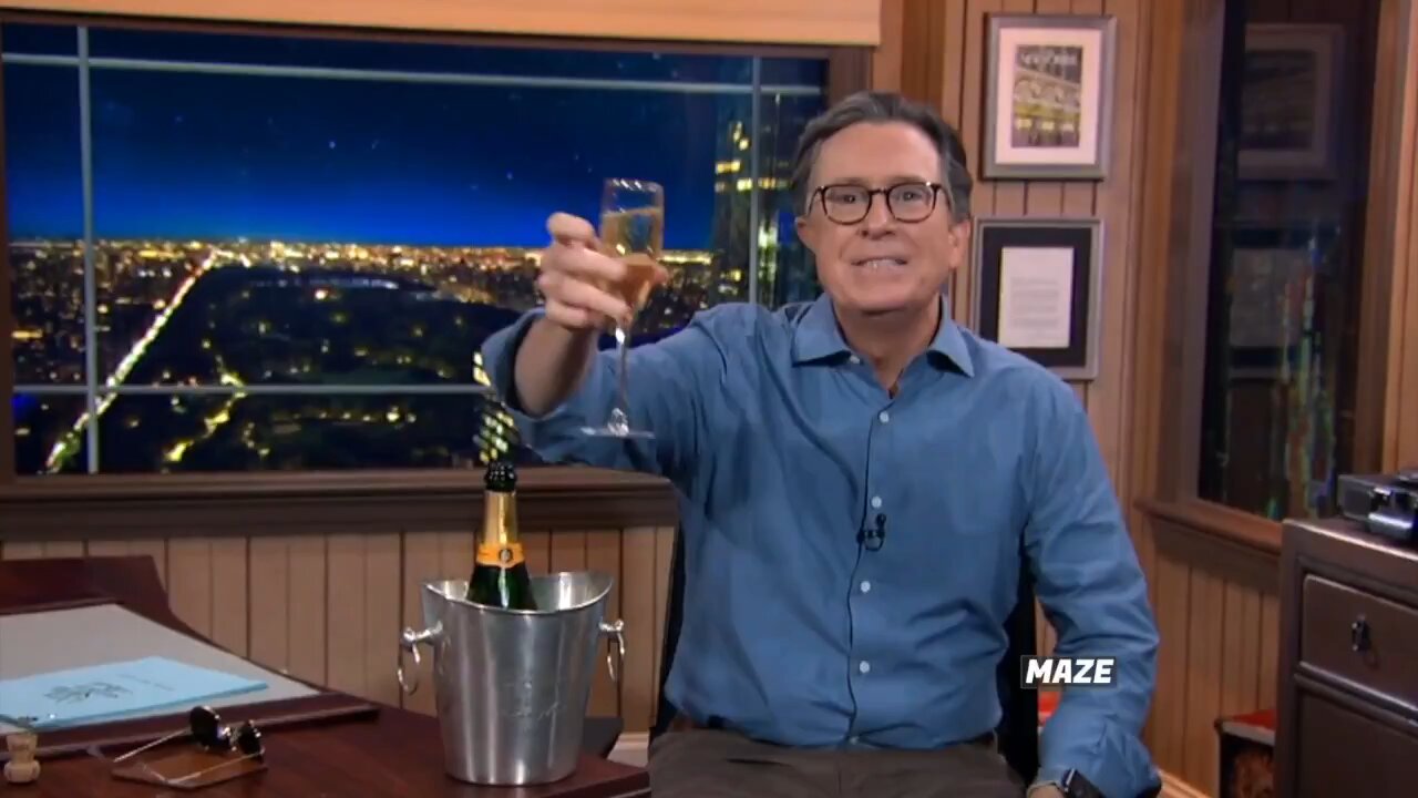 This is how Stephen Colbert reacted when Biden was declared the winner in 2020.