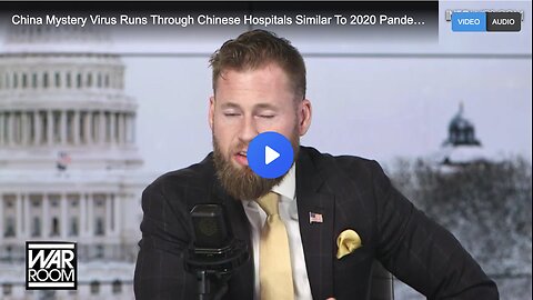 China Mystery Virus Runs Through Chinese Hospitals Similar To 2020 Pandemic Started.