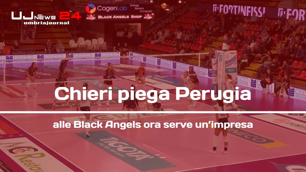 Chieri piega Perugia alle Black Angels ora serve un’impresa