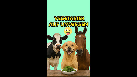 😎 Der Hund, der Vegetarier - Zwinkersmiley