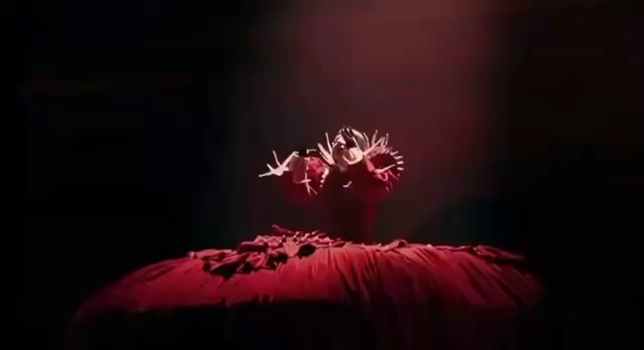 Lady Gaga's performance took a dramatic turn when she appeared to participate in a satanic ritual