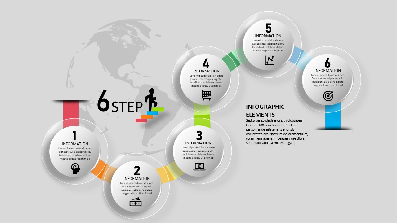 How to Create a 6 Steps Circular Infographic in PowerPoint Fast & Easy