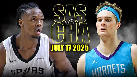 SAN ANTONIO SPURS VS CHARLOTTE HORNETS FULL GAME HIGHLIGHTS | 2025 NBA SUMMER LEAGUE