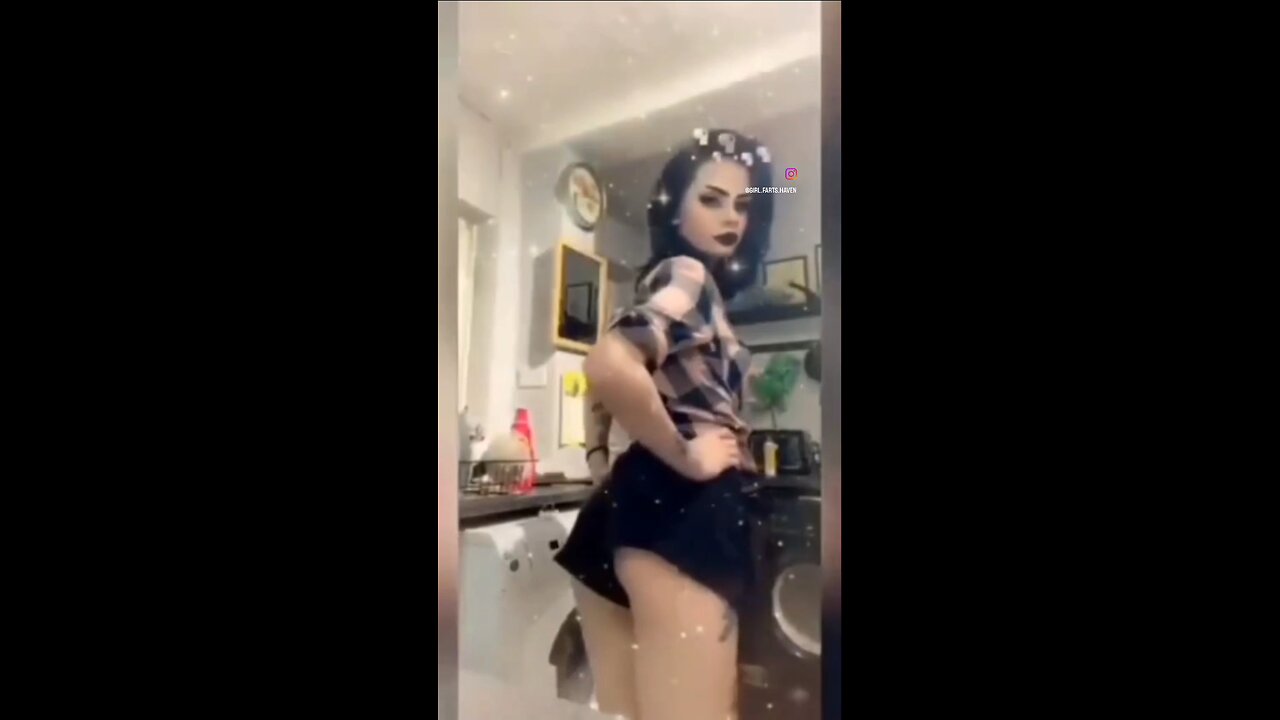 goth girl burps and farts