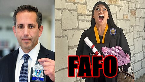 She won a STUPID PRIZE from Ice Agents on Thanksgiving!