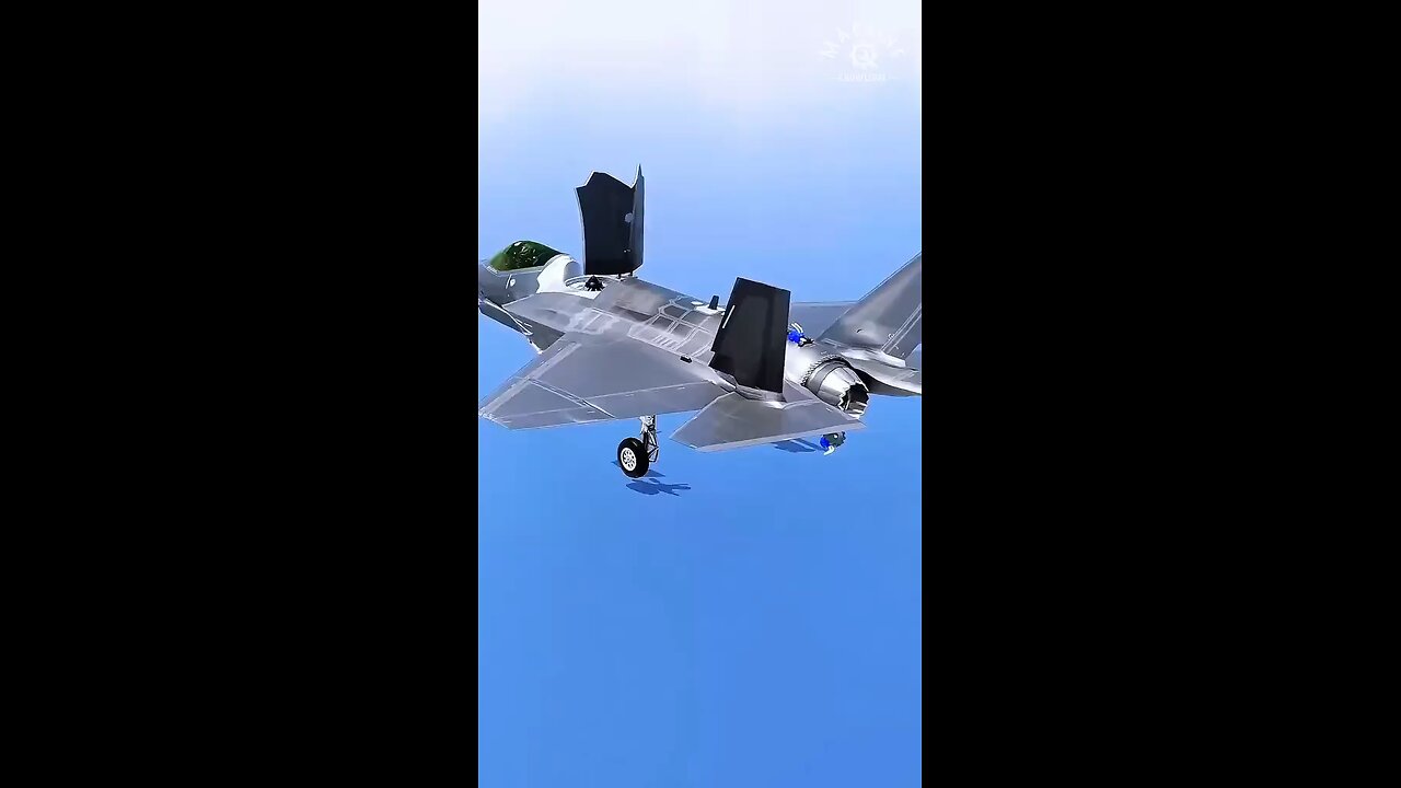 Do you know how the F-35B achieves vertical takeoff and landing?