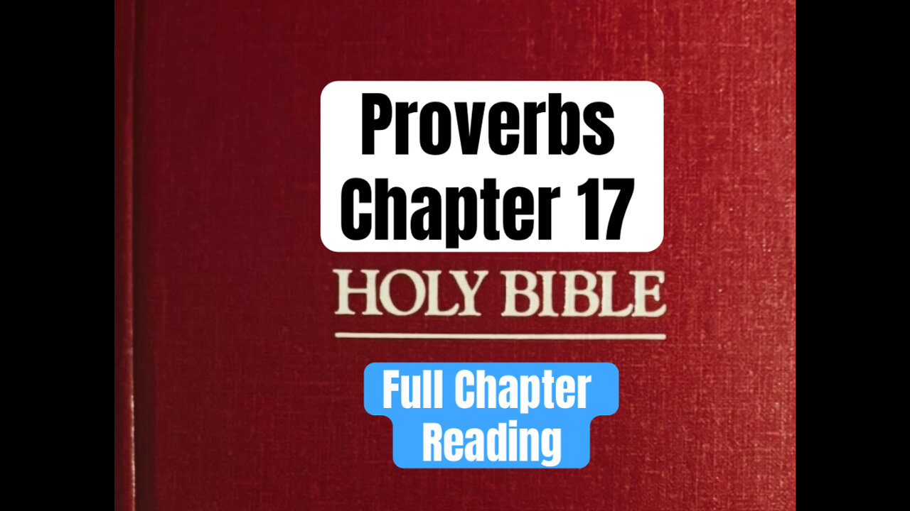Proverbs Chapter 17