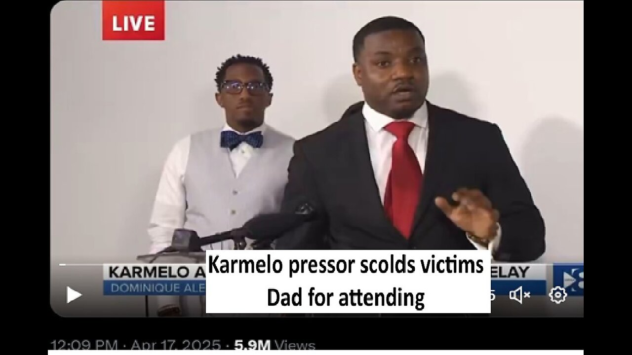 Karmelo Anthony presser scolds victims Dad saying “disrespectful” of him to come