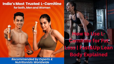 How to Use L-Carnitine for Fat Loss | Fast&Up Lean Body Explained