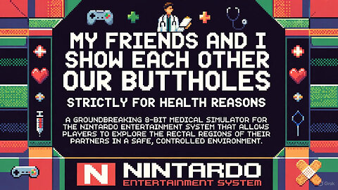 MY FRIENDS AND I SHOW EACHOTHER OUR BUTTHOLES STRICTLY FOR HEALTH REASONS