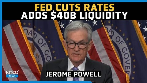 Fed Cuts Rates Again as Powell Announces $40B in New Treasury Purchases