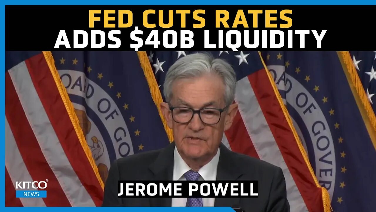Fed Cuts Rates Again as Powell Announces $40B in New Treasury Purchases