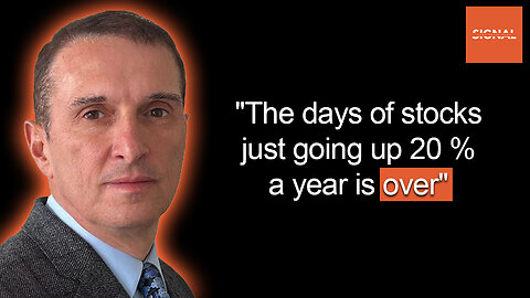 Jim Bianco: "The days of stocks just going up 20 % a year is over"