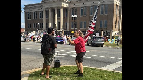 No kings day protest 🪧 in Athens, Alabama