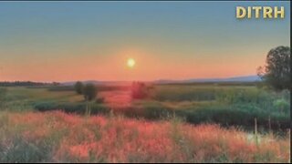 The sun travels across the flat earth. It does NOT go down.