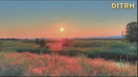 The sun travels across the flat earth. It does NOT go down.
