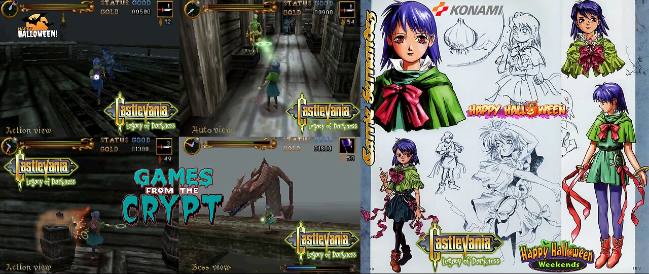 Games from The Crypt 2025 - Castlevania: Legacy of Darkness (Nintendo 64) - That One Sequel to Castlevania 64 I Skipped on purpose back in the Day.....Untile I Recently discovered a Leaked Konami Cheat Code to Unlock Carrie Fernandez!