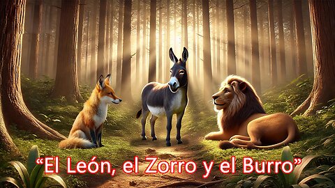 El León, el Zorro y el Burro | Cuento de Codicia y Justicia | Fábula Animada